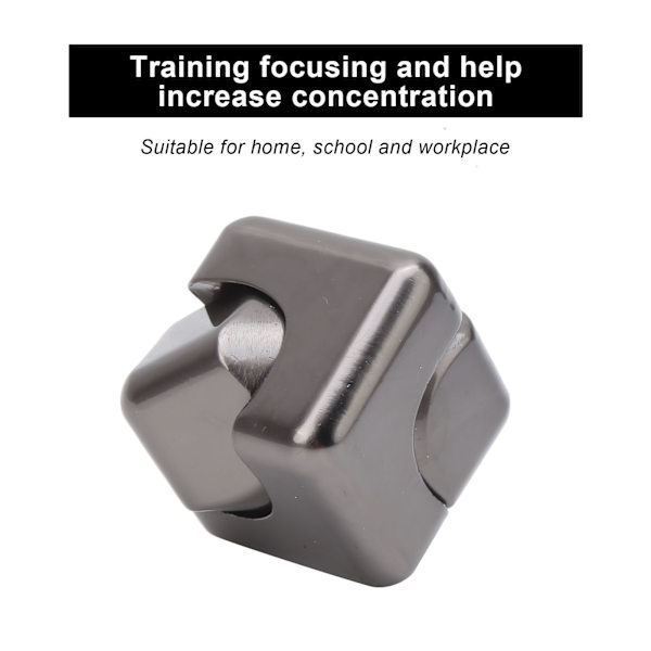 Fingertoppsspel i aluminiumlegering för stressavlastning och avslappning - Rotationsspel - Present - Metallisk grå