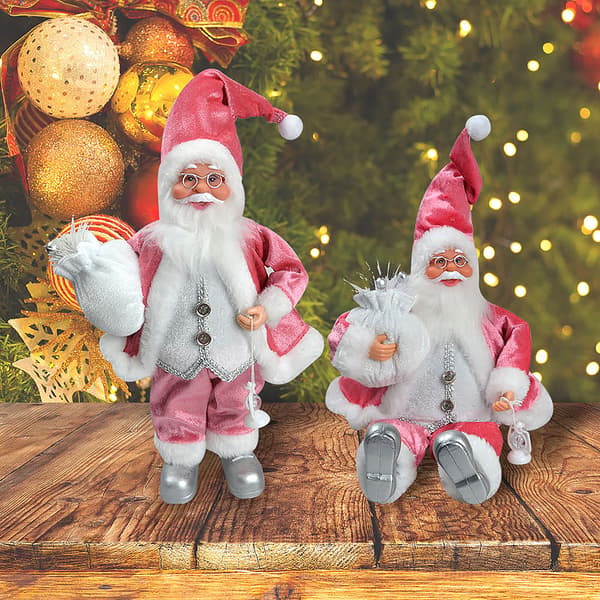30 cm stående julemand julepynt julescene dekorationsfigurer