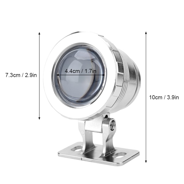 RGB LED Dekorativt Lys Vanntett Multifarget Utendørs Spotlight AC85‑265V (5w Sølvfarget 1*perle)