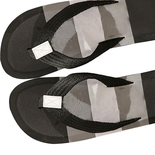 Miesten Flip Flopit - Nopeasti Kuivuva, Hengittävä, Liukumaton, Pehmeä EVA, Ergonomiset Rantaläppäri-Sandaalit, Musta 41