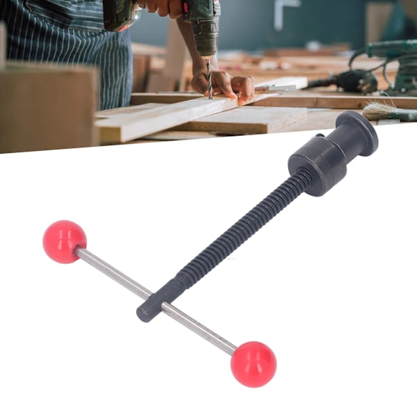 Työpenkin T-muotoinen ruuvipuristimen teräksinen vahva laakeri selkeä kierre manuaalinen työpenkin ruuvikiinnike puusepän työhön T12 X 180mm