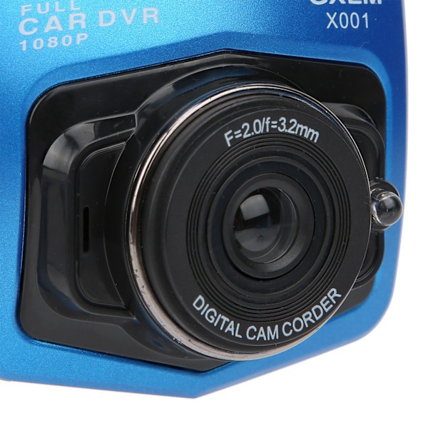 2,4 tum 1080P DVR Framkörningsinspelare Full HD 170 Grader Vidvinkel Inbyggd G-Sensor
