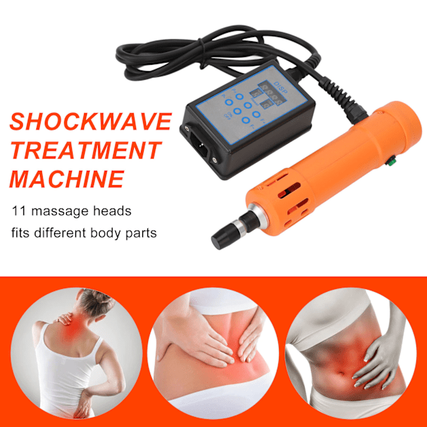 Sjokkbølgebehandling Maskin Sykepleie Lumbar Ekstrakorporal Sjokkbølge Maskin Orange 100‑240V EU-kontakt