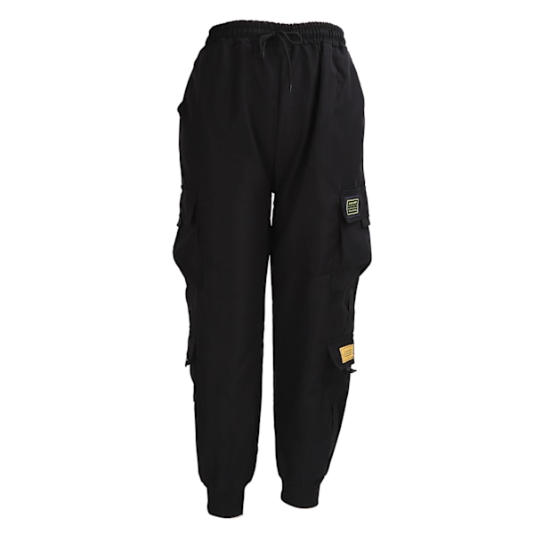 Menn Joggingbukser Polyester Løse Bukser Casual Sweatpants Polyester for Trening Trening XXL Svart