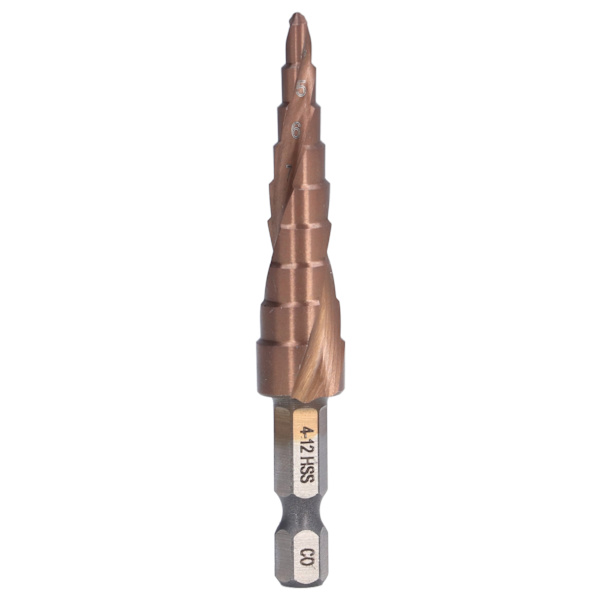 Spiral Stegborr HSS Kobolt Hexskaft Stegborr M35 9 Storlekar 4‑12mm