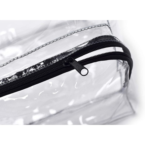 Klar frokostpose - slidstærkt PVC-plastik gennemsigtig frokostpose