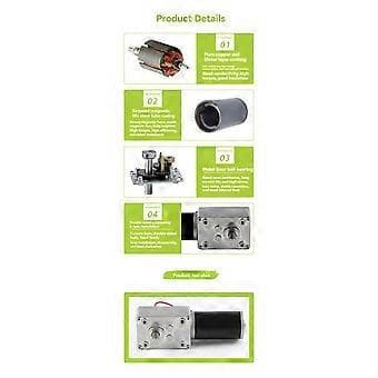 5840-31ZY Turbo Maskväxel Encoder Micro-DC Reduktionsmotor Självlåsande Hastighetskontroll Liten Motor 24V