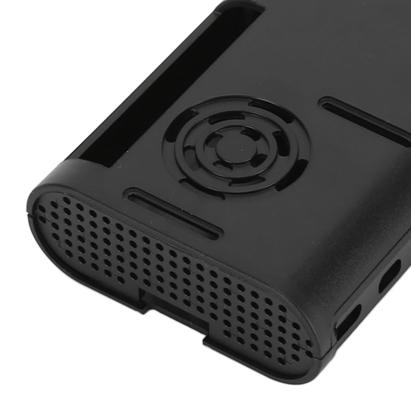 Kabinett ABS Varmeavledning Beskyttende Skall Kjøledeler for Raspberry Pi 4 Modell B Svart