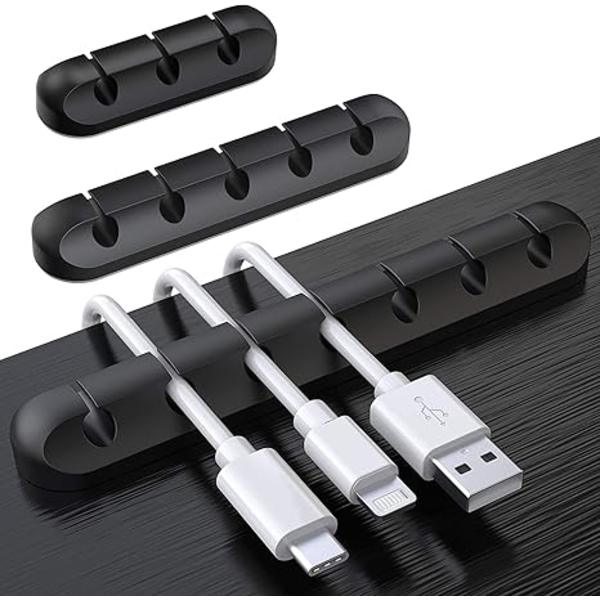 Kabelhållarklämmor, 3-pack kabelhanteringsklämmor