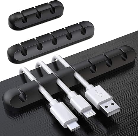 Kabelholderclips, 3-pak kabelstyring ledningsorganisatorclips