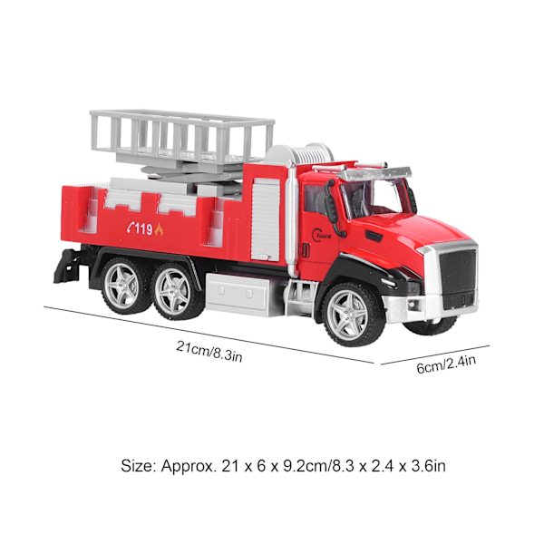 1:42 Leikkiauto Amerikkalainen Palokunta-auto Malli Simuloitu Seos Vetoauto Malli #2
