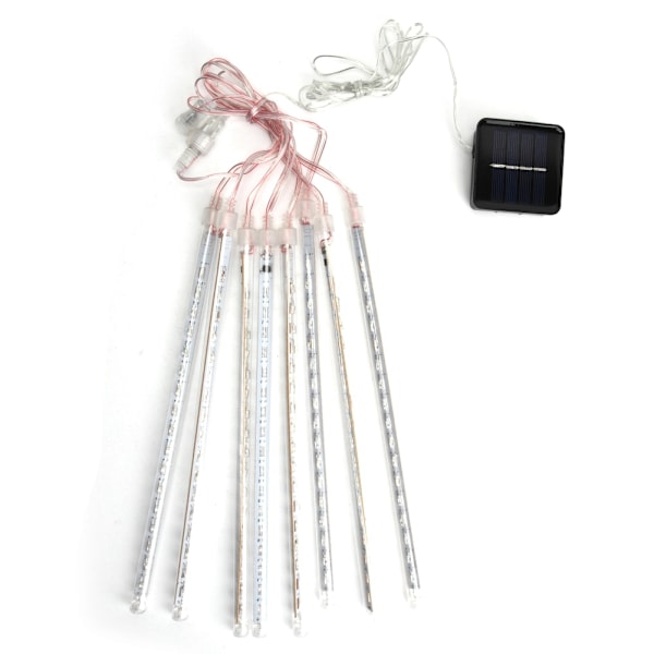 30cm Solcellsdriven Stjärnfall Trådslinga Fairy Lights Utomhus Vattentät Dekor DIY Lampa (gul)