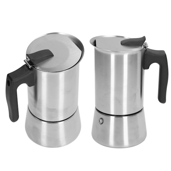 Moka Pot Espresso Maker Hjemmekjøkken Rustfritt Stål Mocha Kaffe Siphon Hånd Kaffe Pot Kaffe Maskin