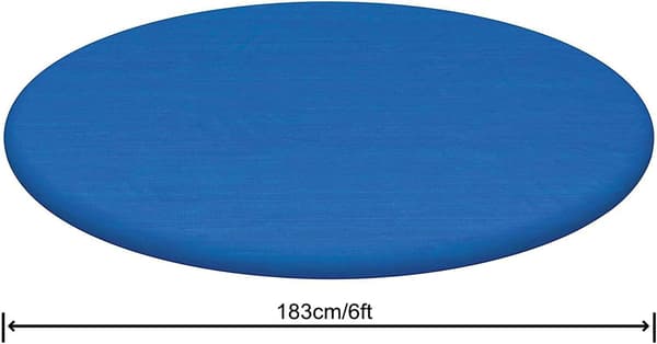 Pool Cover til Runde og Tubulære Pools, Blå, Diameter - 183 cm