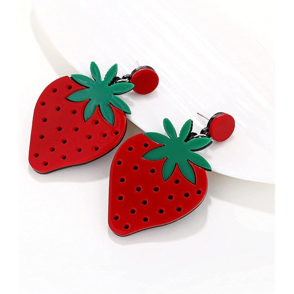 Jordbær sitron vannmelon frukt øredobber for kvinner jenter Creat