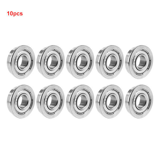 10 stk. F698ZZ Dobbelt afskærmede miniature flangede kuglelejer 8*19*6mm