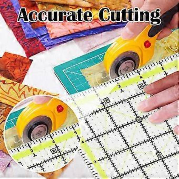 Firkantet patchwork lineal, 1,8*1,8 m, 1,4*1,4 m