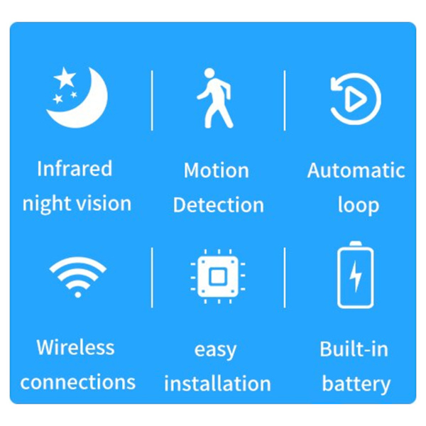 Vauvan turvakamera, korkearesoluutioinen yökuvaus, WiFi, Q16 infrapunaturvakamera