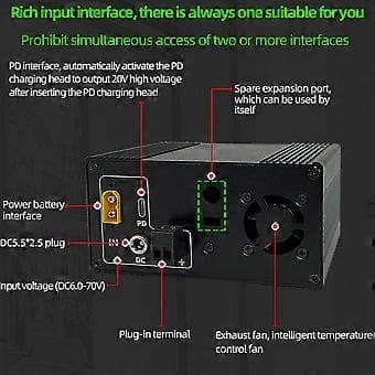 Aluminiumslegering Multiple Interfaces DIY Shell Kit til XYH3606 CNC DC ...