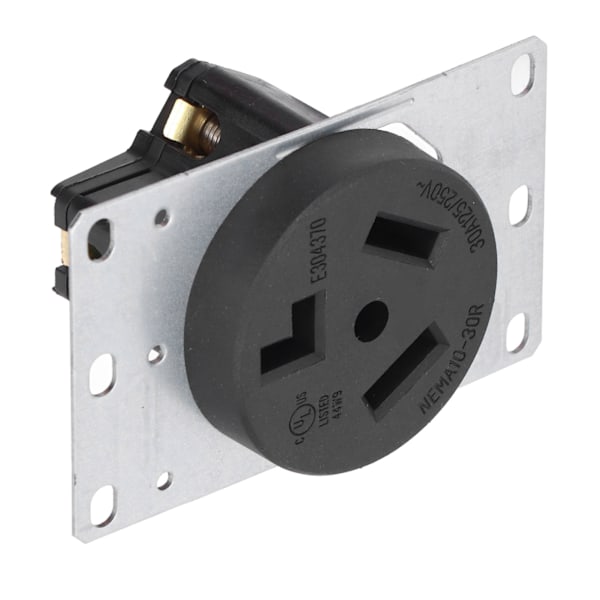 Uttag för eluttag US-standard 3-håls 30A 125V 250V NEMA 10‑30R för hemmet