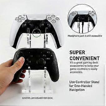 Akryl Dobbeltlags Display Stand til Switch Pro og Joystick Controllere