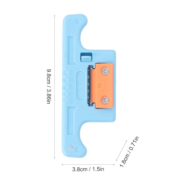 5-tråds optisk fiberavstripper, langsgående båndfiberkabelavstripper, 1,9‑3,0 mm kabelspleiseverktøy, blå