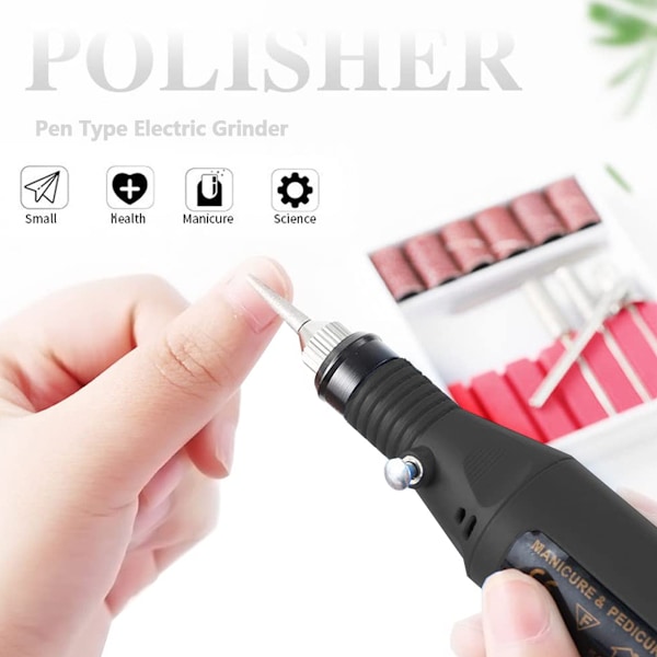 Roterande Nagelpoleringsverktyg, Lättviktsdesign Med Fint Utförande, Perfekt För Professionell Nagelkonst, Roterande Multiverktyg För Salong Eller Hemma, Låg Ljudnivå