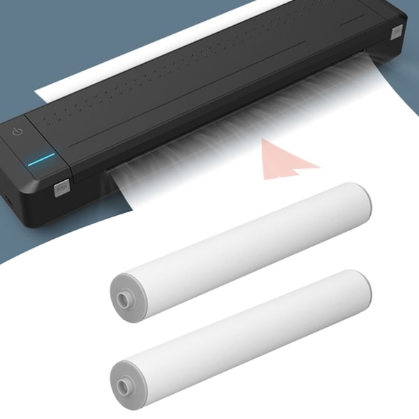 2 Rullar Termiskt Papper Klar Utskrift Termiskt Skrivarpapper för HPRT MT800 21 X 3cm