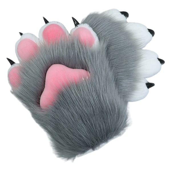 1Pair Animal Claw Glove Paw Mitts Winter Furry Hand Paw Mitt