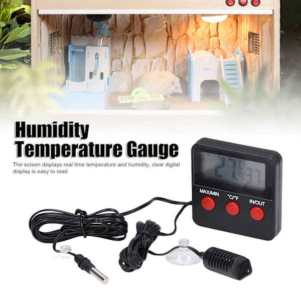 Fuktighets- och temperaturmätare Mini Termometer Digital Display Temp Sensor Meter Hygrometer DTH‑74