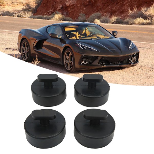 4 st Jack Point Support Pad Pucks Gummi Större Statisk Friktion Ersättning för Corvette C5 C6 C7 C8 GS Z