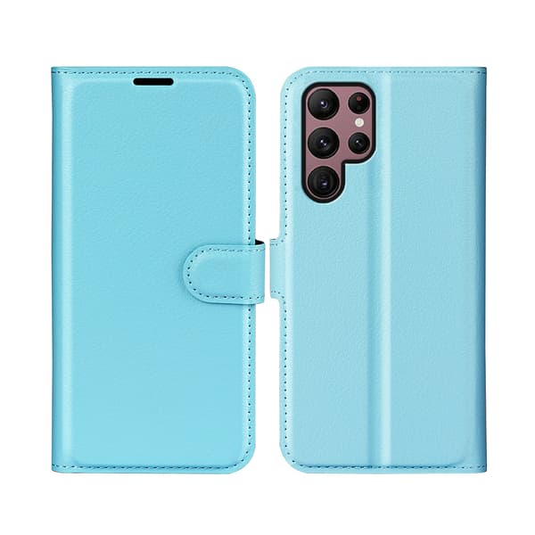 Samsung S20 Läderplånboksfodral - 3 Kortplatser - 7 Olika Färger - BLÅ blå