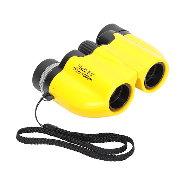 ZIYOUHU 10x22 Kompakt Barnkikare HD-bild Portable Kikare för Barn LD-104Gul