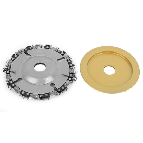 Chain Saw Disc Gold Grinding Disc Set for Wood Carving Angle Grinder Cutting Tool 4Inch