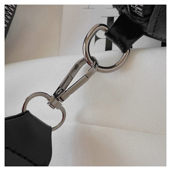 Glittrande Rhinestone Magväska, Högkvalitativa Läder Midjeväskor För Kvinnor Med Mångsidiga Alternativ För Crossbody-väska, Smidig Dubbel Dragkedja För Säker Förvaring