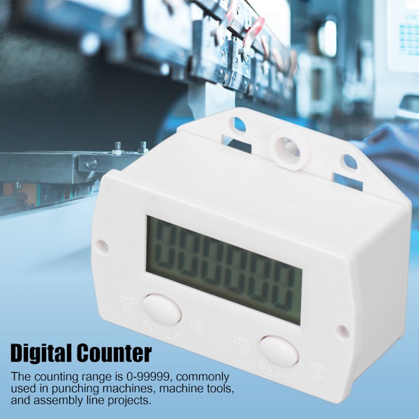 BERM 6-cifret Elektronisk Tæller Mini Digital Magnetisk Induktionstæller 0‑99999
