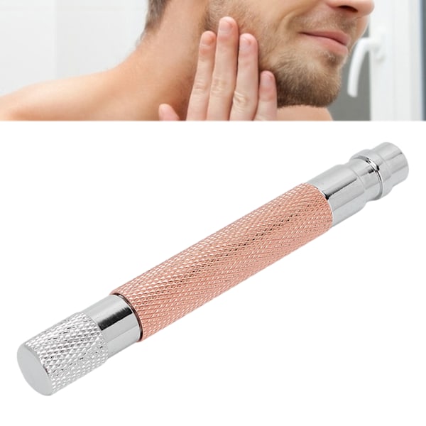 Gammaldags Rakhyvelhandtag Zink Legering Retro Långt Handtag Rakverktyg för Män Barberare Koppar
