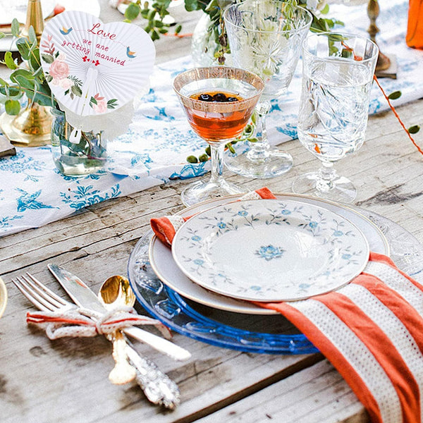 Chica Bröllopsdekorationer, Vikbara Fläktar Hjärtformad Pappersdragspelsmatta, Bröllopsgåvor för Möhippor, Babyshowers, Födelsedagsfiranden