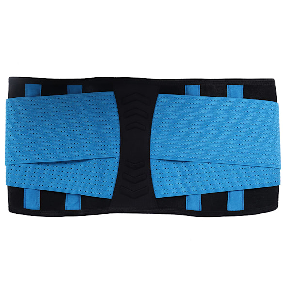 Midjestøtte Treningsbelte for Gym Fitness Sport Lumbar Ryggbeskyttelse for Full Squat Vektløfting Stang Dumbbell Trening M Blå