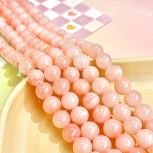 Runde løs halvedelsten perler for DIY armbånd halskjede