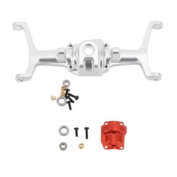 RC Bil Framaxelhus Aluminiumlegering Breddad Design Framaxelhus för HOBBYPLUS 1/18 4WD CP18P RC Bil Silver