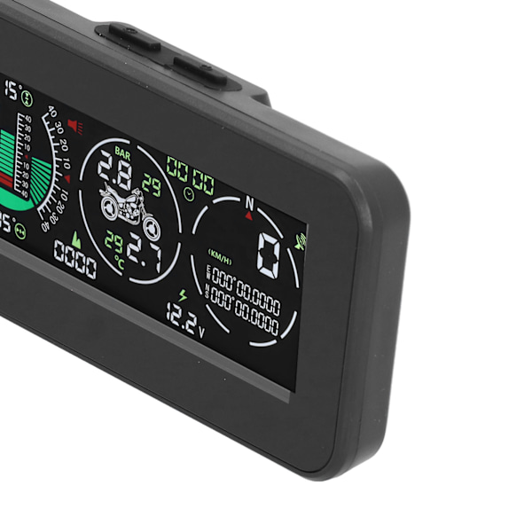 Motorsykkel Head Up Display GPS Overspeed Advarsel Alarm Dekktrykk Monitor for Transport Motor
