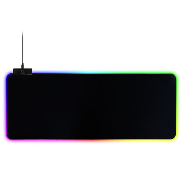 LED Lys Gaming Musematte, RGB Gaming Musematte med Minnefunksjon, Stor Musematte med Glatt Overflate og Vanntett Konstruksjon