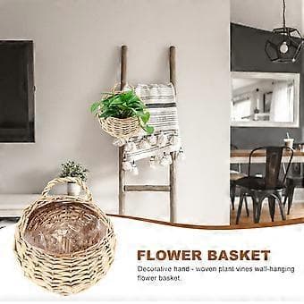 Vävd Blomkorg Växt Blomkorg Rotting Blomkorg Trädgårdskorg