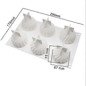 Nirvana Mousse Kakeform Silikon Bakeformer for Kake - 3D Kakeform DIY Dessertform