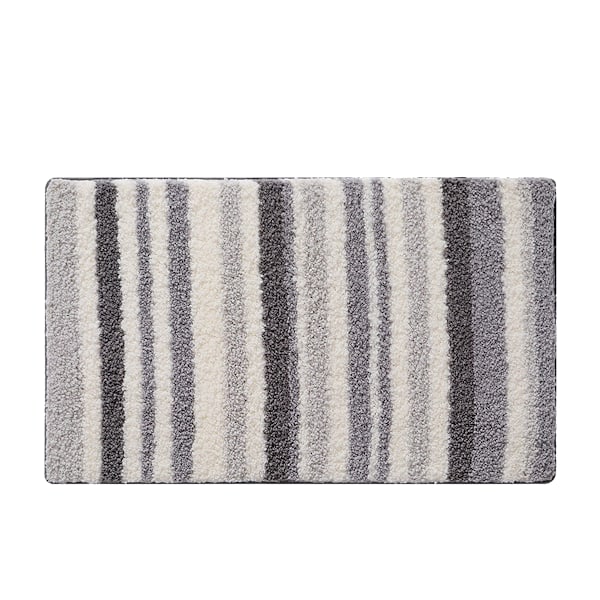 Ekstra myke og absorberende polyester badematter, sklisikre myke og lurvete badetepper, maskinvaskbar, badematter for baderomsgulv, badekar og dusj 60*90cm