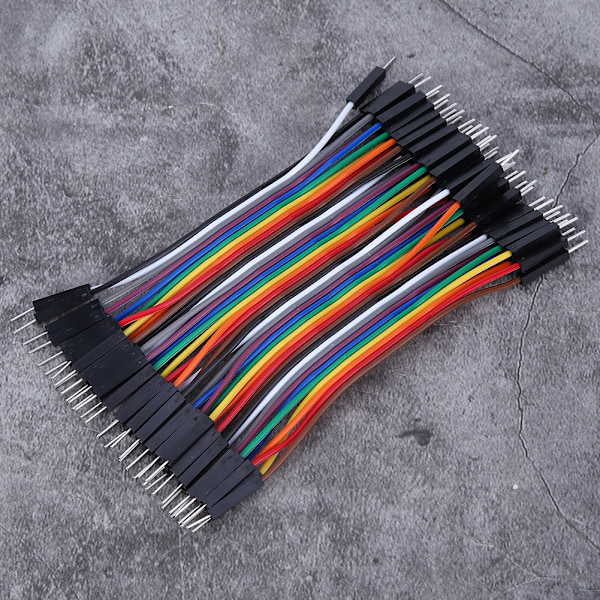 10 stk. Jump Wire Han-Han Plastik Linjekabel 2,54 mm Elektroniske Komponenter 10 cm