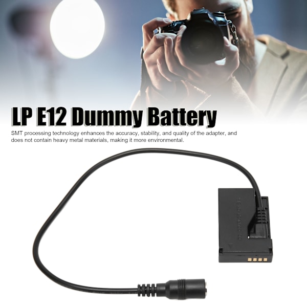 ACK E15 AC Strømadapter LP E12 Dummy Batteri til 100D Kiss X7 til PowerShot SX70 HS DSLR Kameraer AC 100‑240V AU Stik