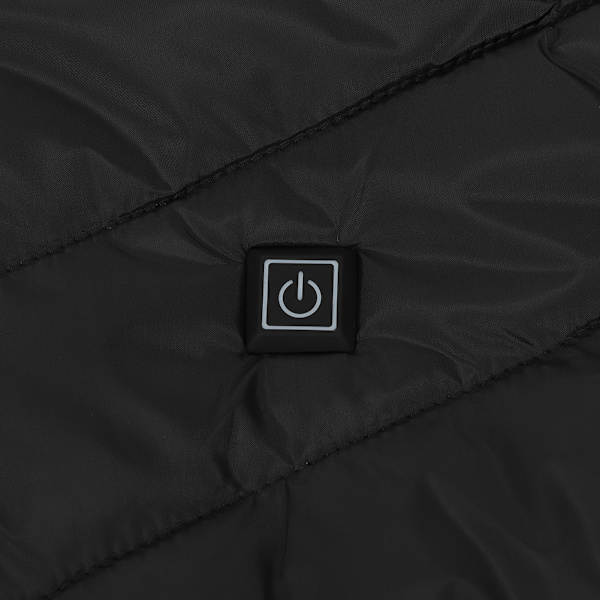 Ståkrave Ærmeløs Vest Bag Intelligent Elektrisk Opvarmning Varmt Jakke (XXXL)
