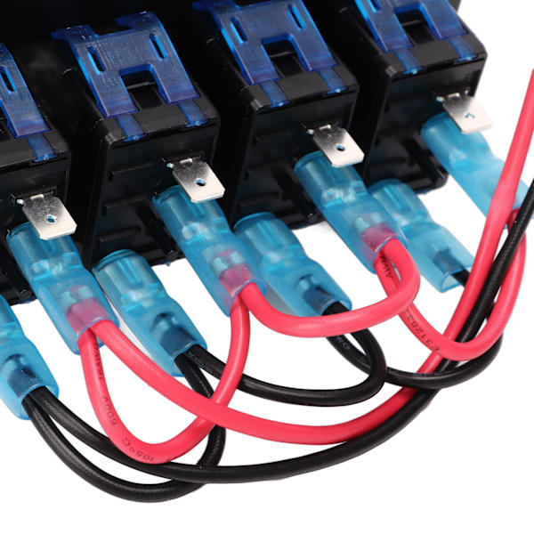Rocker Switch Panel 4 Gang Vandtæt 3-polet Til/Fra Forudtrådet til Køretøj Bil